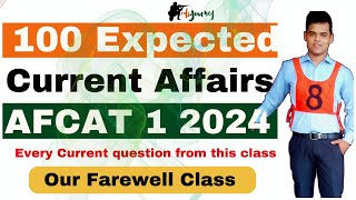 AFCAT 1 2024 Current affairs  100 Expected Current affairs for AFCAT 1 2024 [upl. by Shirl]