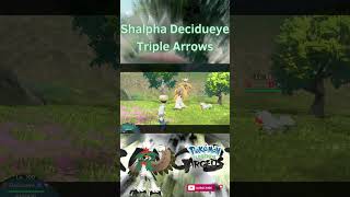 Shiny Alpha Hisuian Decidueye Signature Move Triple Arrows in Pokemon Legends Arceus [upl. by Erelia]