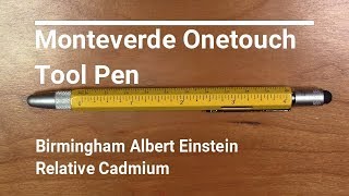 Monteverde One Touch Tool Pen  Birmingham Albert Einstein Relative Cadmium  Fountain Pen Review [upl. by Hardunn]