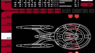 Star trek LCARS  1701E Red Alert [upl. by Nyleahs]