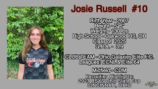 Josie Russell State Cup Highlights May 2023 [upl. by Ringsmuth]