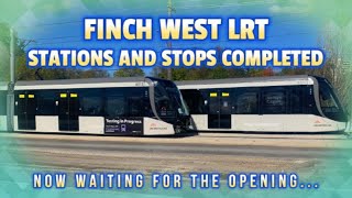 Metrolinx completed all Stops and Stations for the Finch West LRT in Toronto Waiting for opening [upl. by Amero]