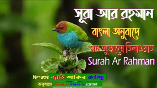 মন ছোঁয়া সূরে বাংলা অনুবাদে তিলাওয়াত সূরা আর রহমানSurah Ar Rahman [upl. by Dombrowski]