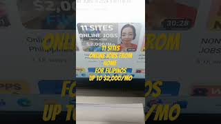 Online Jobs From Home In The Philippines onlinejobs workfromhome makemoneyonline [upl. by Hsihsa]