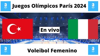 🔴🏐 Juegos Olímpicos París 2024 Turquía vs Italia Voleibol Femenino en vivo por Crisfut Radio🔴🏐 [upl. by Franciscka429]