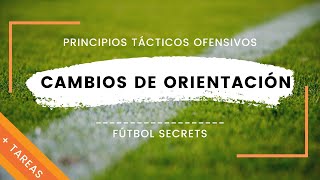 CAMBIOS DE ORIENTACIÓN en fútbol  PRINCIPIOS TÁCTICOS OFENSIVOS  Ejercicios 📙 [upl. by Alston627]