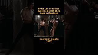 Bruce Lee contra los guardias de Han en la base subterránea  Operación Dragón 1973 [upl. by Wiley465]