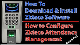 How to configure zkteco attendance management  ZKTeco attendance management software configuration [upl. by Lavicrep]