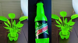 WAY TO RECYCLED PLASTIC BOTTLES MOUNTAIN DEW DIY CRAFTS IDEAS PLASTIC BOTTLES CRAFTS [upl. by Eidua]