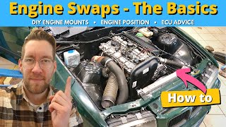 HOW TO ENGINE SWAP ANY CAR  Explained in 5 minutes  with Volvo engine in BMW e36 [upl. by Lanaj]