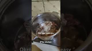 Okro soup made easy [upl. by Serdna]