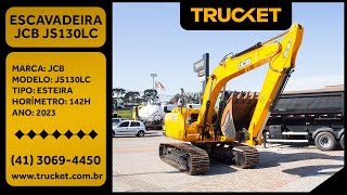 ESCAVADEIRA HIDRÁULICA JCB JS130 LC – 2023 – CABINE FECHADA [upl. by Ellehsim842]