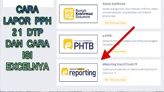 Tutorial Cara Pelaporan Insentif Pajak PPh 21 DTP PMK82 Tahun 2021 dan Cara isi Excel ereporting [upl. by Alidis549]