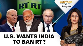 quotRT an Entity with Cyber Capabilitiesquot US Urges Allies to Ban RT  Vantage with Palki Sharma [upl. by Gladys]