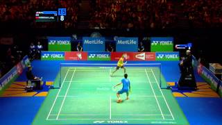 Badminton Highlights  Lee Chong Wei VS Chen Long  All England 2014 MS Finals [upl. by Balliol169]