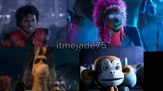 Michael Jackson Animation Sing and Shrek Thriller Comparison [upl. by Beutler]