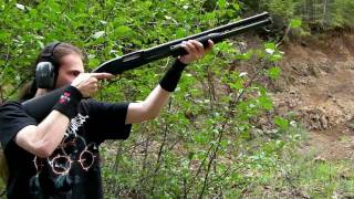 Shooting 2 34 slugs through my Mossberg 88 [upl. by Bobby]