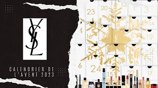 UNBOXING Calendrier de l’avent 2023 YSL virtuel [upl. by Earazed]