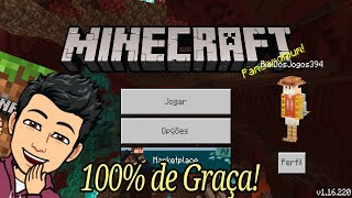 COMO BAIXAR MINECRAFT PE 116220 PANDROID BAIXAR MCPE DE GRAÇA NO CELULAR MEDIAFIRE OFICIAL [upl. by Akisey210]