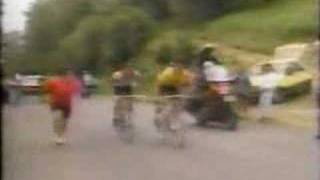 1985 Tour de France  Climb to Luz Ardiden [upl. by Horatia774]