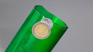 Comment couper le verre avec une pièce de monnaie [upl. by Marleen]