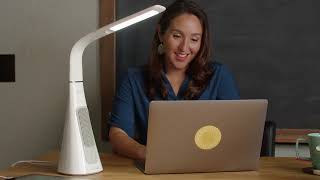 OttLite SanitizingPRO LED Desk Lamp with UVC Air Purifier [upl. by Haneekas]