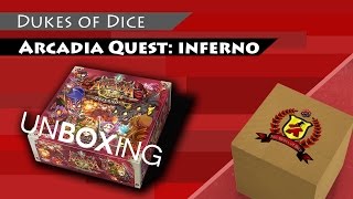 Arcadia Quest Inferno Unboxing [upl. by Olrac15]