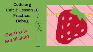 Code org Lesson 10 Practice Debug [upl. by Arihsak736]