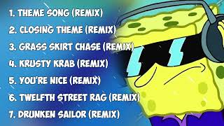 BEST SPONGEBOB SQUAREPANTS SONGS MIX 1 REMIXES  ZEESLOW [upl. by Zonda]