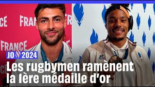 JO 2024  « On est champions olympiques  » Les rugbymen racontent leur victoire [upl. by Rivard]