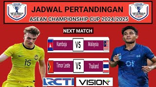 ASEAN CHAMPIONSHIP CUP 2024  JADWAL MALAYSIA VS KAMBOJA  THAILAND VS TIMOR LESTE [upl. by Dinsmore]