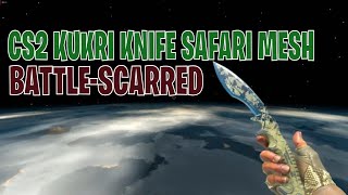 Kukri Knife Safari Mesh BattleScarred  CS2 Skin Showcase 614 [upl. by Carmina]