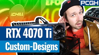 RTX 4070 Ti im TEST 5 CustomModelle von Gigabyte MSI Palit Zotac Inno3D [upl. by Ttennej990]