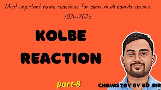 Kolbe reaction class 12 Alcohol phenol and ether [upl. by Aisaim]