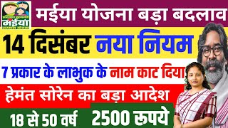 11 दिसंबर  मईया योजना बड़ा बदलाव Maiya Samman Yojana 5 Kist sarkar aapke dwar jharkhand [upl. by Poore]