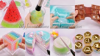 【ASMR】✨好きなスライムの音🪄【音フェチ】My favorite slime sound compilation 좋아하는 슬라임의 소리 정리 [upl. by Meuse]