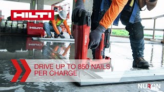 Hilti BX322 Cordless Concrete Nailer  For a better fastening experience  Uncompromise with Nuron [upl. by Pantheas]