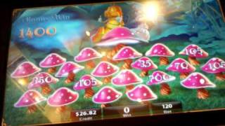 Alice in Wonderland slot machine Caterpillar bonus round [upl. by Eirahcaz]