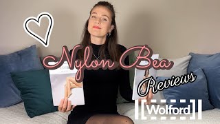 Wolford Neon 40 vs Wolford Satin Touch 20  Shiny Showdown  Pantyhose Review and Try On [upl. by Johanna140]