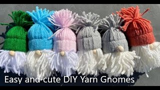 Easy And Cute DIY Yarn Gnomes [upl. by Benkley]