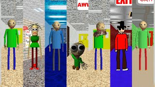 Mods 7 With Baldi Family Mates  Baldis Basics Mod [upl. by Ovida]