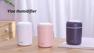 LtYioe Humidifier Portable Mini Humidifiers for Bedroom  Personal Desktop Air Humidifier UK [upl. by Naida]