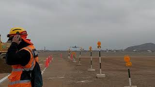 trabajos de la ampliacion del aeropuerto jorge Chavez zona aire [upl. by Eleinad814]