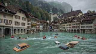 Switzerland is under water again Flash flood hit Morges [upl. by Emmie887]