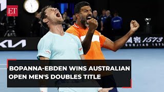 Australian Open Rohan Bopanna Matthew Ebden win doubles title defeat Simone Bolelli and Vavassori [upl. by Serg]