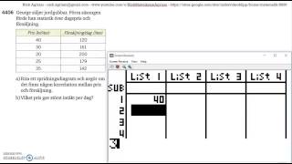 Matematik 5000 Ma 2b Kapitel 4 Statistik Modellering Korrelation 4406 [upl. by Ytnom]