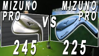 Mizuno Pro 245 vs Mizuno Pro 225 Full Forgiveness Review [upl. by Aeirdna]