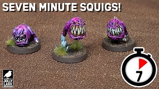 Seven Minute Squigs Speed Painting the Gloomspite Gitz for Age of Sigmar no airbrush required [upl. by Pillihp]