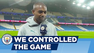 Fernandinho Reacts  Man City 41 Fulham  FA Cup [upl. by Eipper]