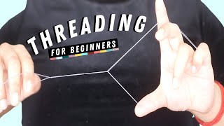 HOW TO THREAD EYEBROWS AT HOME tutorial  stepbystep thorough beginners guide for threading [upl. by Einberger]